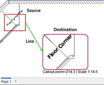 Click to view selected callout and Clear/Delete option